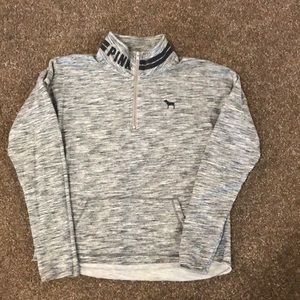 PINK half zip sweat shirt